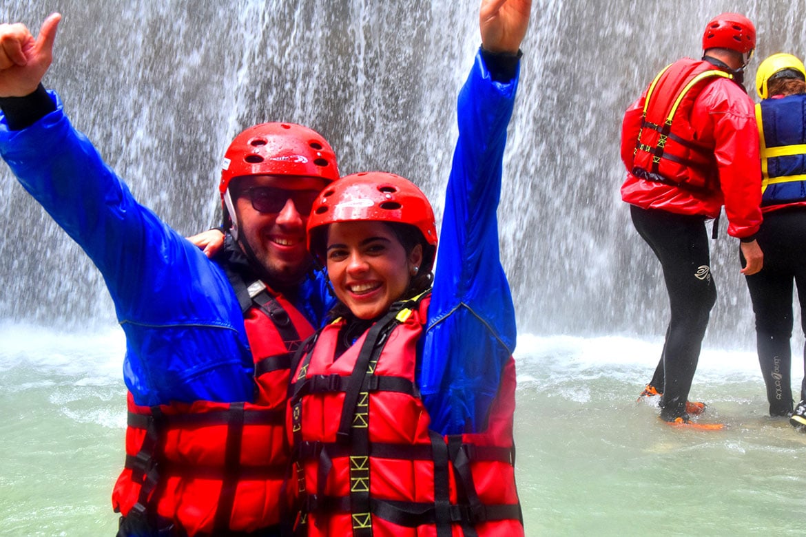 Family rafting Osumi Canyon Albania